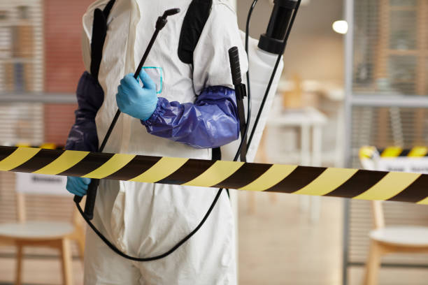 Professional Sewage Cleanup technician working in Medford, OR